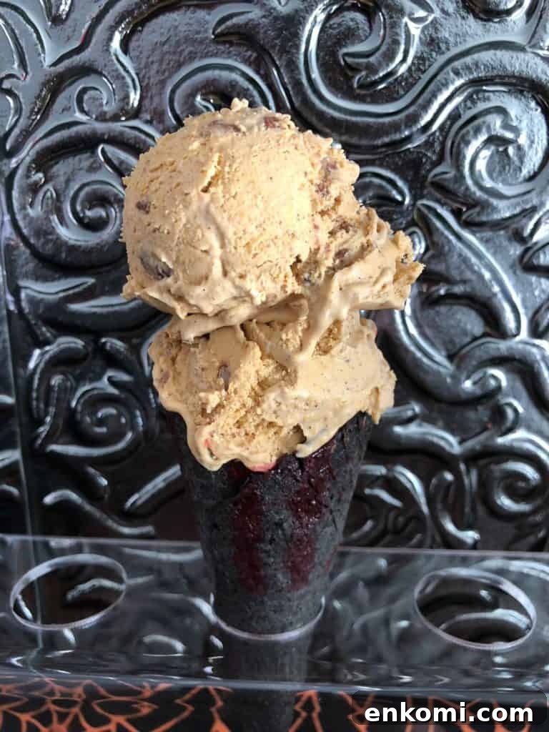 Keto & Sugar Free Halloween Ice Cream Cones