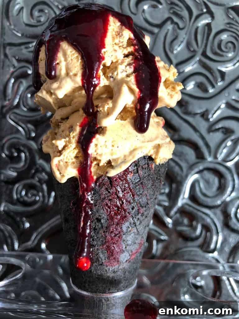 Keto & Sugar Free Halloween Ice Cream Cones