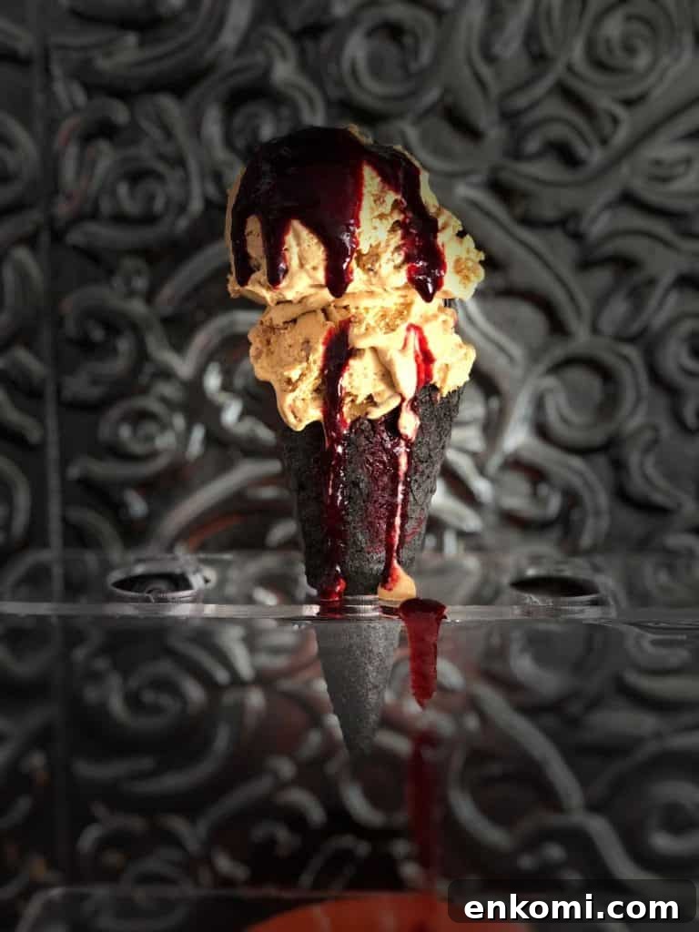 Keto & Sugar Free Halloween Ice Cream Cones
