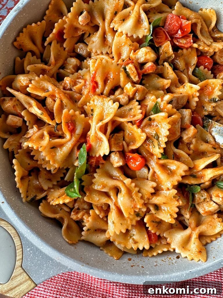 Tomato Butter Pasta with chicken