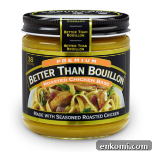 A jar of "Better Than Bouillon" roasted chicken base