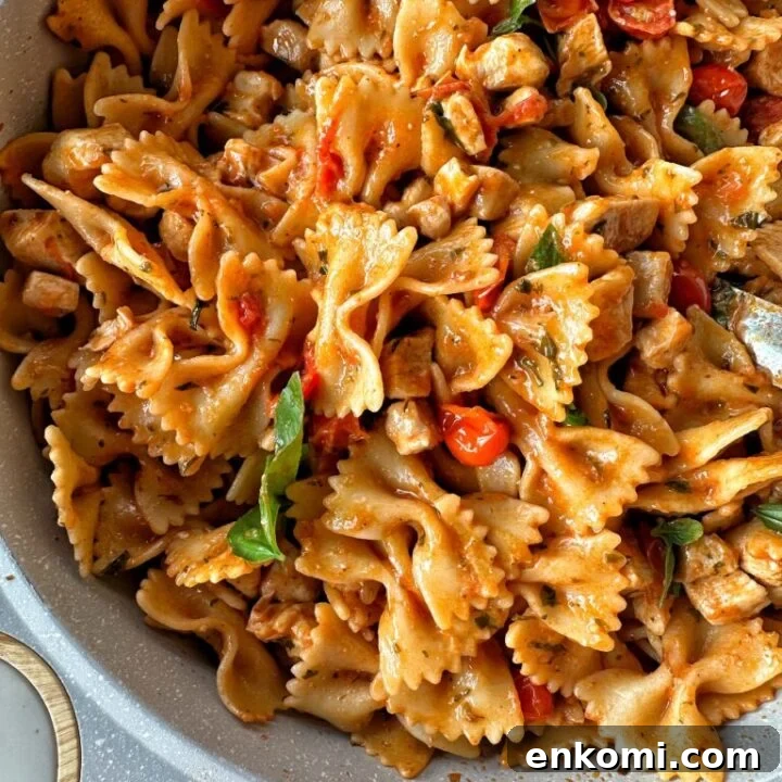 tomato butter pasta with chicken