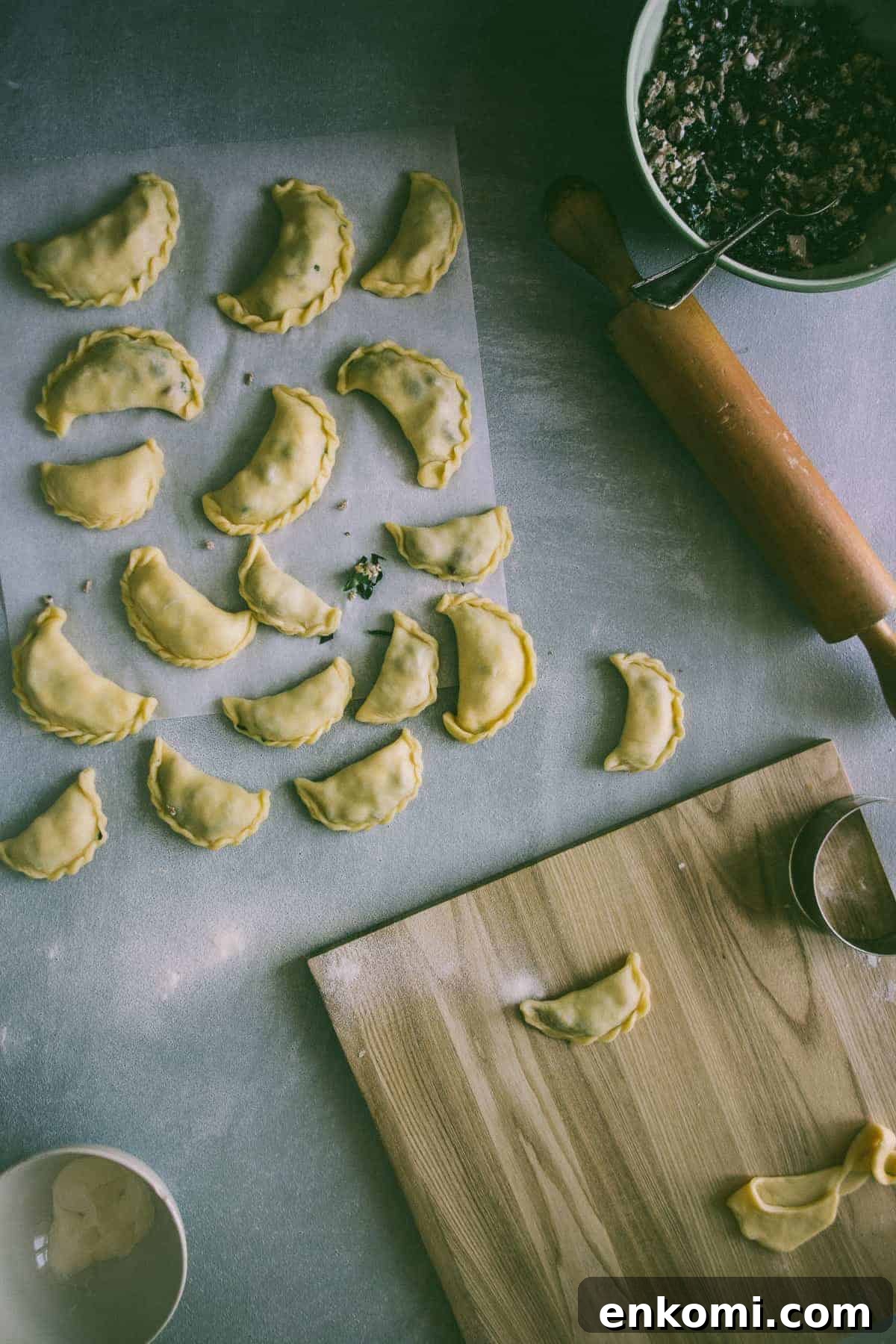 Savory Lamb Empanadas - Homemade Argentine Recipe 9 Making home made empanadas