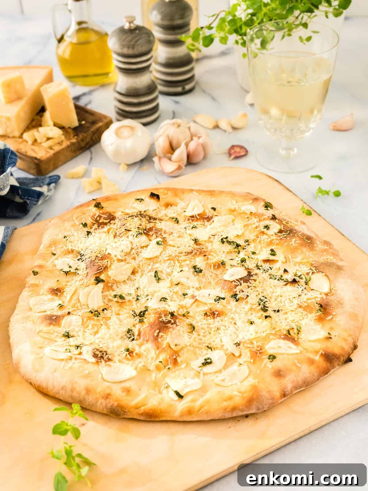 Garlic Lover's Pizza with Homemade Crust Recipe 2 img 3361 1