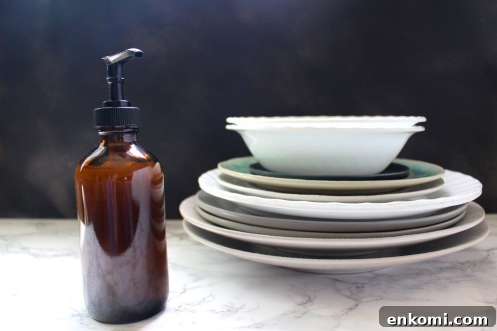 homemade liquid dish soap