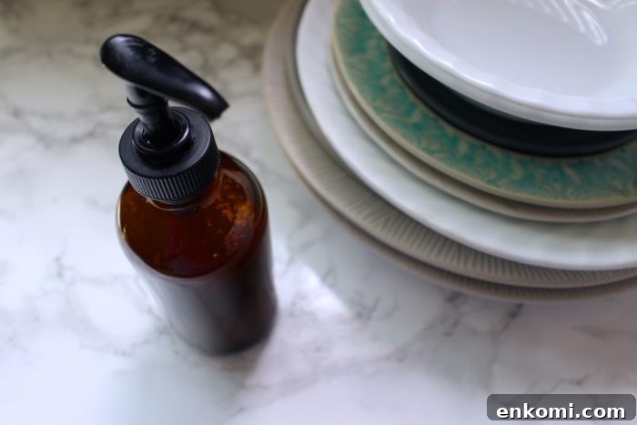 homemade liquid dish soap