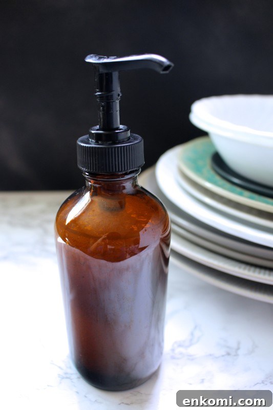 homemade liquid dish soap