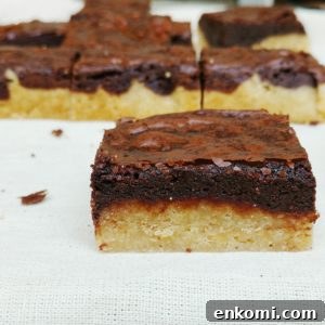 Decadent Brondies: Brownie-Blondie Swirl Bars 3 Brondies close-up