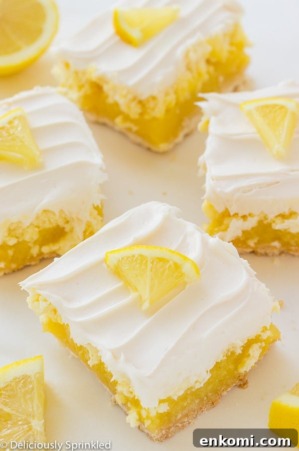 Frosted Lemon Cheesecake Bars