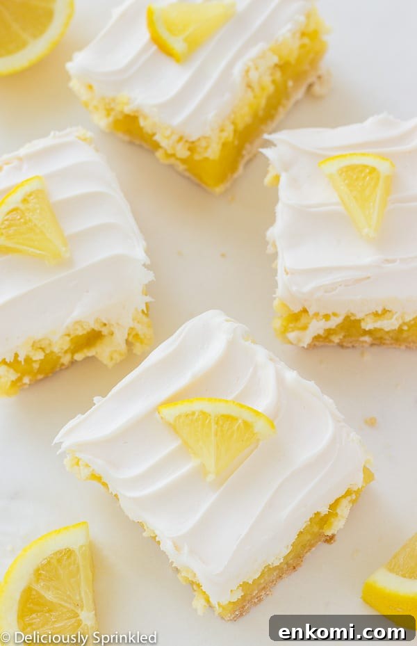 Frosted Lemon Cheesecake Bars