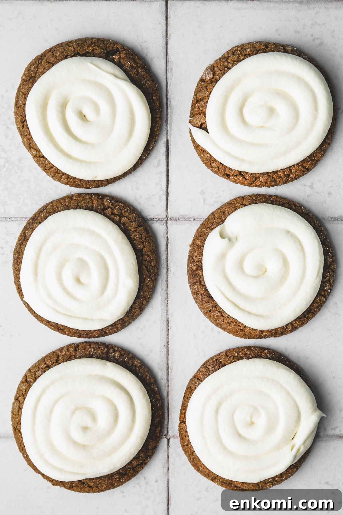 Gingerbread Spice Cookies with Cream Cheese Frosting 13 Finished cookies