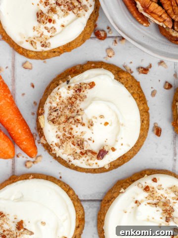 Gingerbread Spice Cookies with Cream Cheese Frosting 14 Carrot cookies