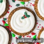 Finished gingerbread cookie