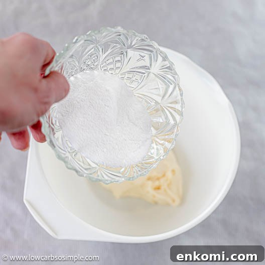 Adding Powdered Erythritol | Low-Carb, So, Simple
