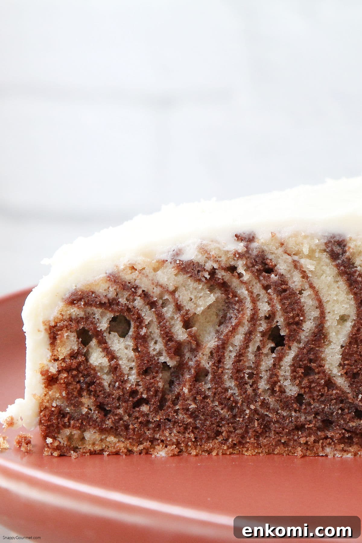 Zebra Cake Zebra Cake on cake stand