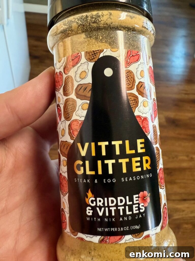 Grilled Mediterranean Breakfast Sandwiches on a Blackstone 4 Vittle Glitter seasoning by Griddle and Vittles