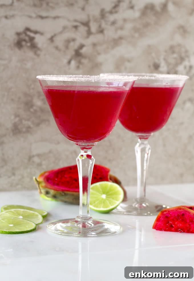 Spicy Valentine's Day Menu for a Romantic Dinner at Home 8 Prickly pear margarita