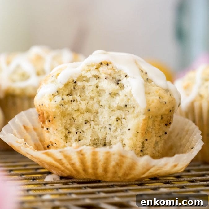 30 Muffin Recipes: Sweet, Savory & Seasonal Ideas 8 fluffy interior of lemon poppy seed muffin
