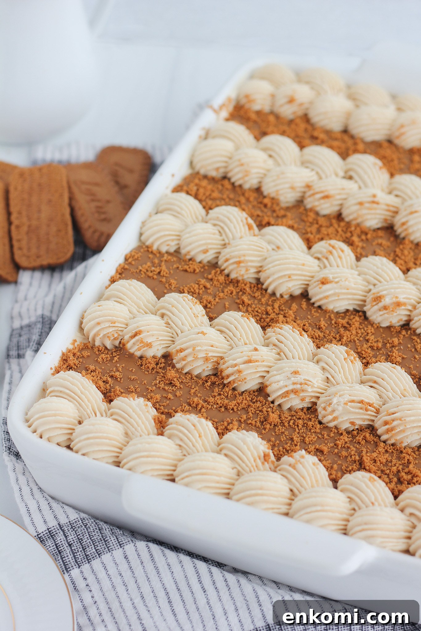 Biscoff cake angled