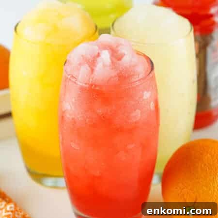 Gatorade Slushie Recipe: 3 Ingredients for Icy Drinks 8 Gatorade Slushies in glass cups